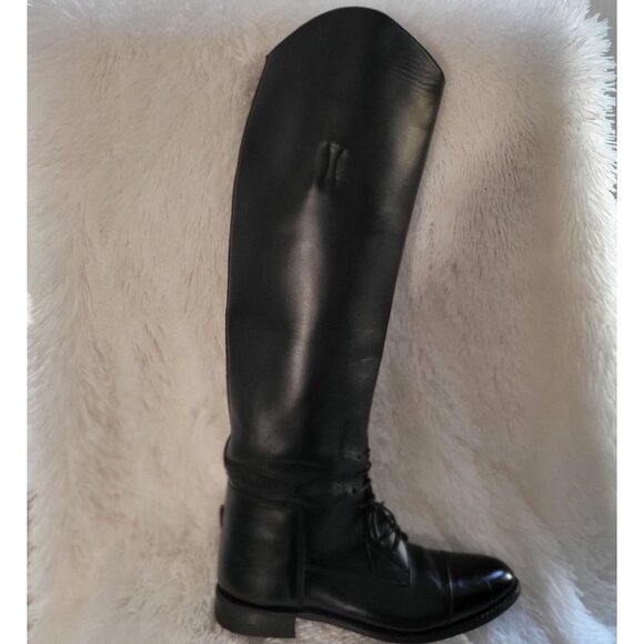 EFFINGHAM Bond Co. 200M Black Leather Equestrian Riding Boots Size 8.5 WC - Picture 3 of 13